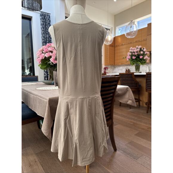 New Athleta Girl Size XXL 16 Robe School Day Dress Uniform Pockets Tan Lined 2 - Picture 6 of 10